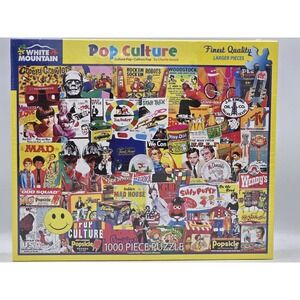 White Mountain Pop Culture 1000 Piece Puzzle 2021‎ Multicolor Cardboard